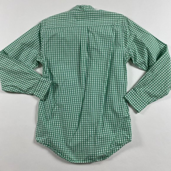 Vineyard Vines Tucker Shirt Mens XS Button Down Green White Gingham Check Cotton - Picture 4 of 10
